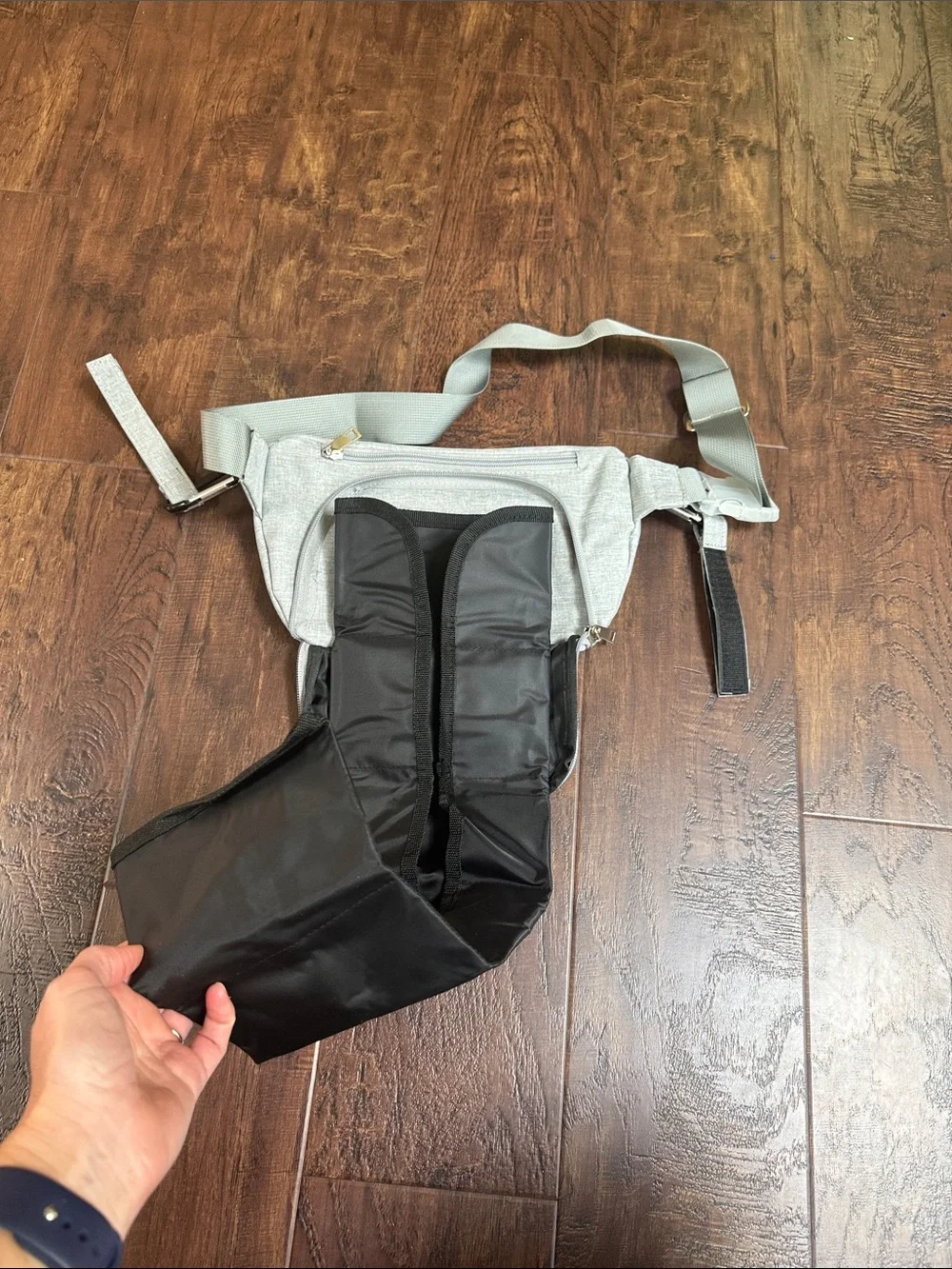 Suissie Fanny Pack Diaper Bag Gray